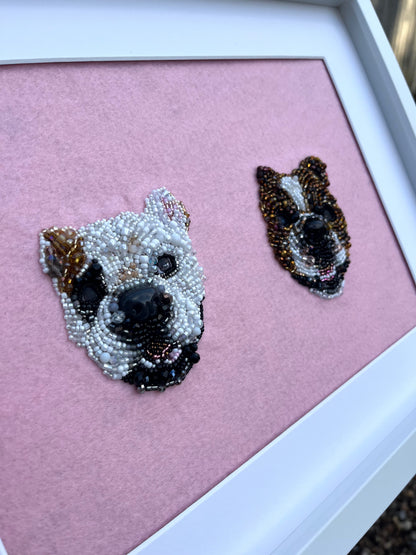 Personalised Embroidered Pet Portrait (CURRENTLY 38 WEEKS PROCESSING TIME DUE TO DEMAND)