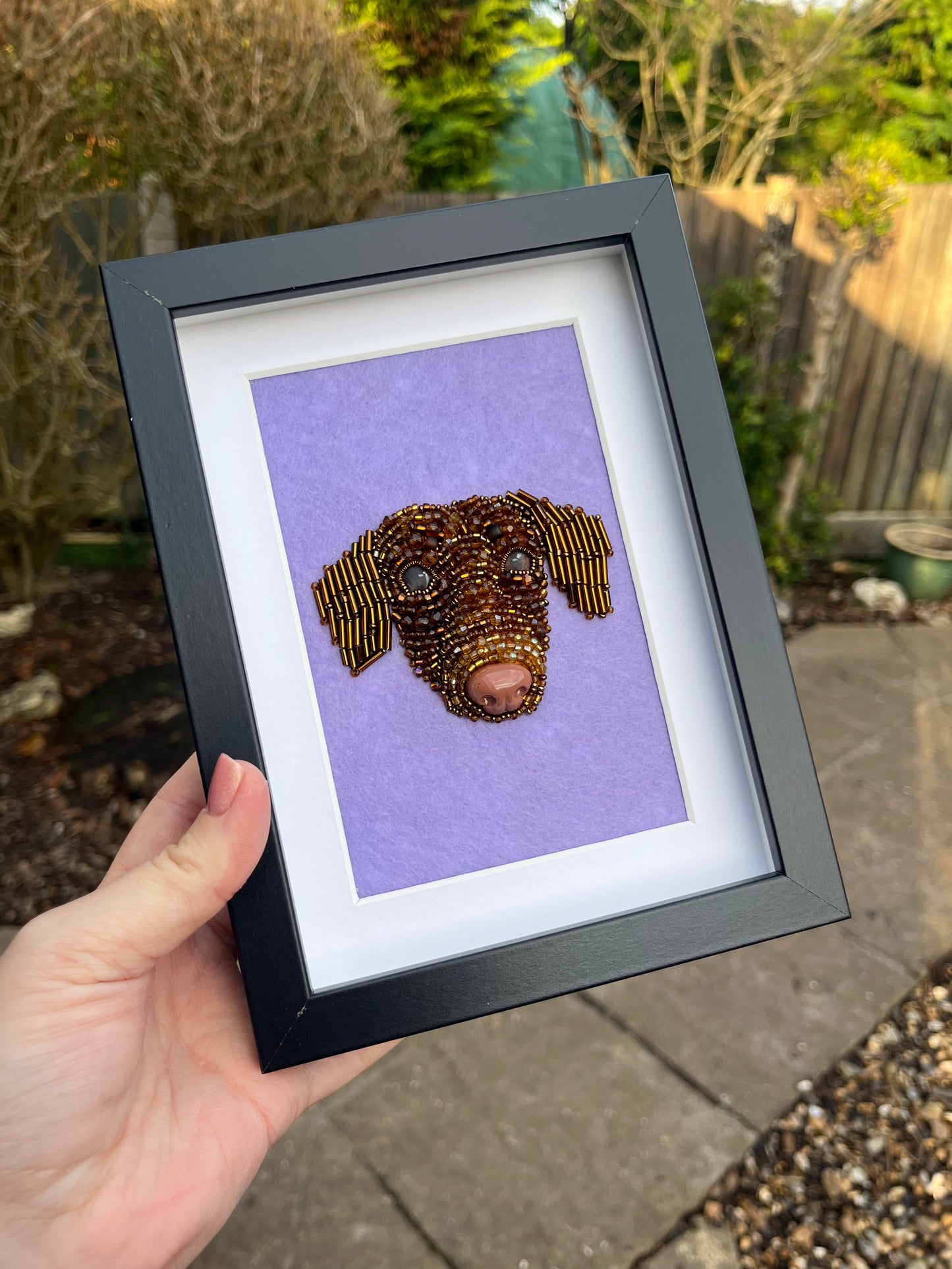 Personalised Embroidered Pet Portrait (CURRENTLY 38 WEEKS PROCESSING TIME DUE TO DEMAND)