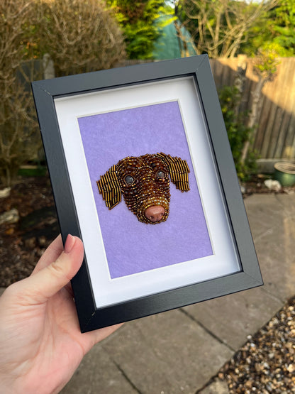 Personalised Embroidered Pet Portrait (CURRENTLY 38 WEEKS PROCESSING TIME DUE TO DEMAND)
