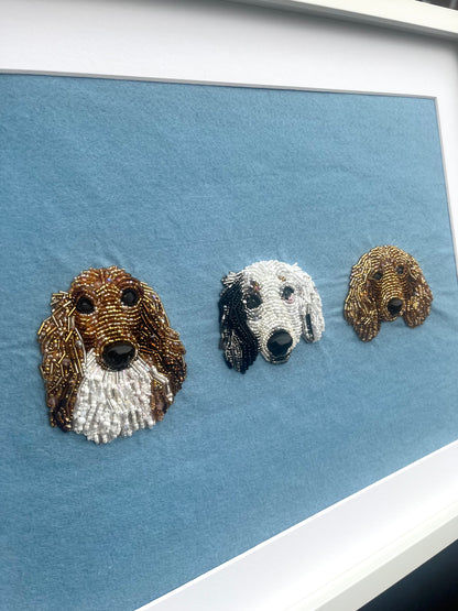 Personalised Embroidered Pet Portrait (CURRENTLY 38 WEEKS PROCESSING TIME DUE TO DEMAND)