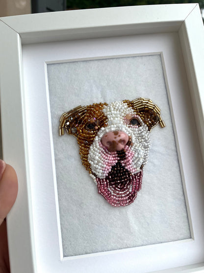 Personalised Embroidered Pet Portrait (CURRENTLY 38 WEEKS PROCESSING TIME DUE TO DEMAND)