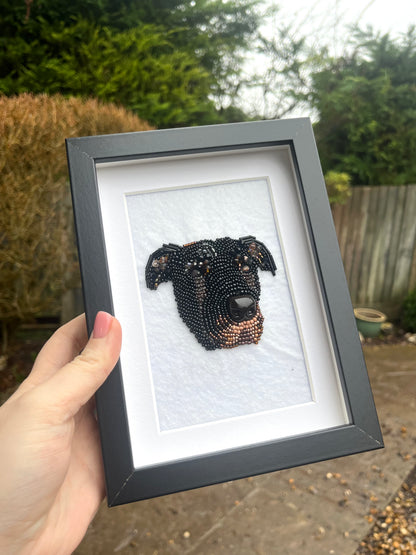 Personalised Embroidered Pet Portrait (CURRENTLY 38 WEEKS PROCESSING TIME DUE TO DEMAND)